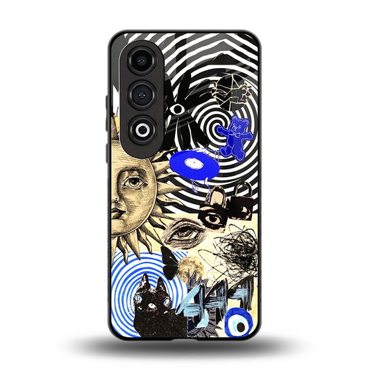 Psychedelic Vibes back phone cover | glass case for oneplus nord ce 4