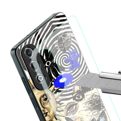 Psychedelic Vibes stylish phone case for oneplus nord ce 4 | glossy glass and slim fit