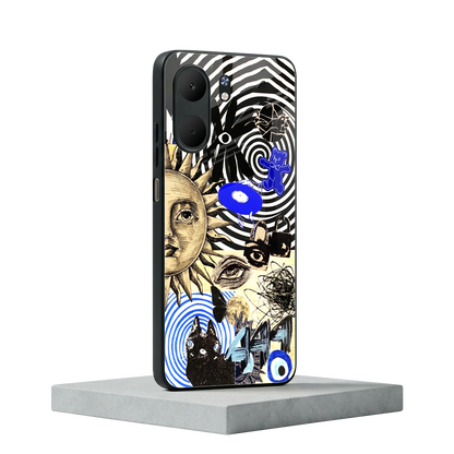Psychedelic Vibes oppo a5x 5g mobile cover | shockproof glass phone case