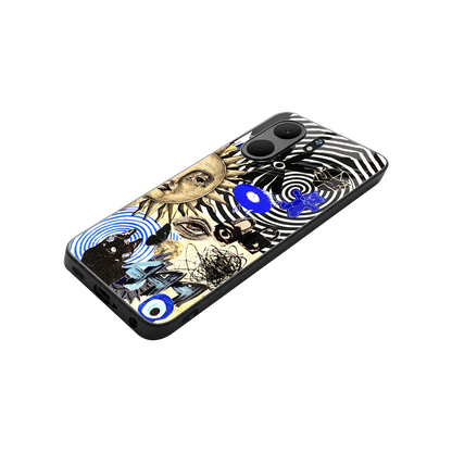 Psychedelic Vibes stylish phone case for oppo a5x 5g | glossy glass and slim fit