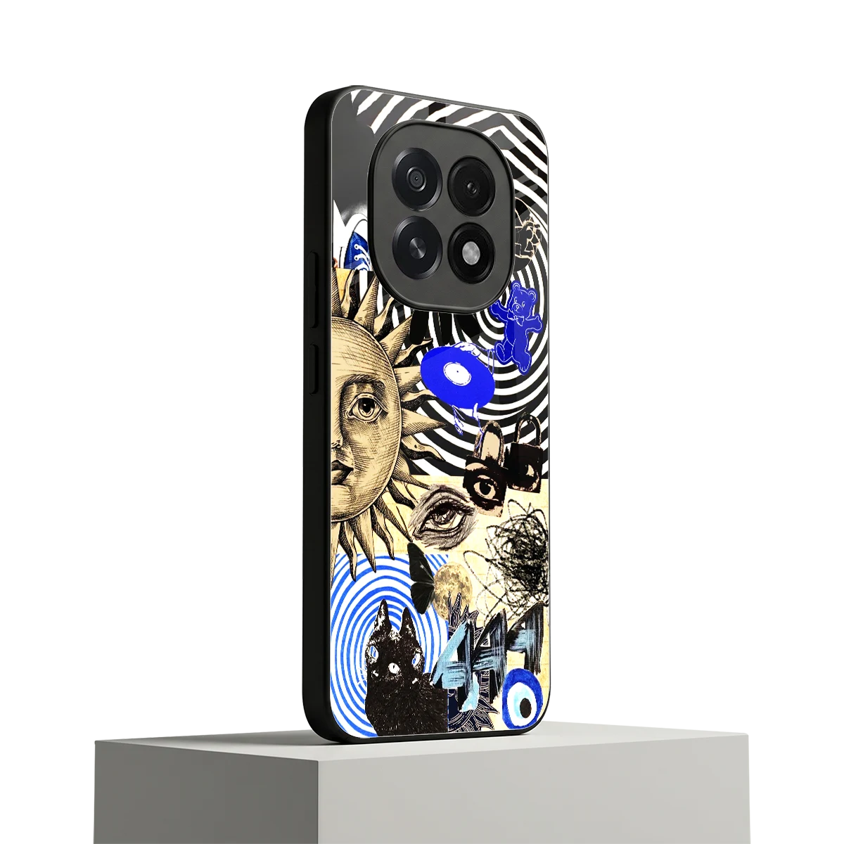 Psychedelic Vibes oppo f29 5g mobile cover | shockproof glass phone case