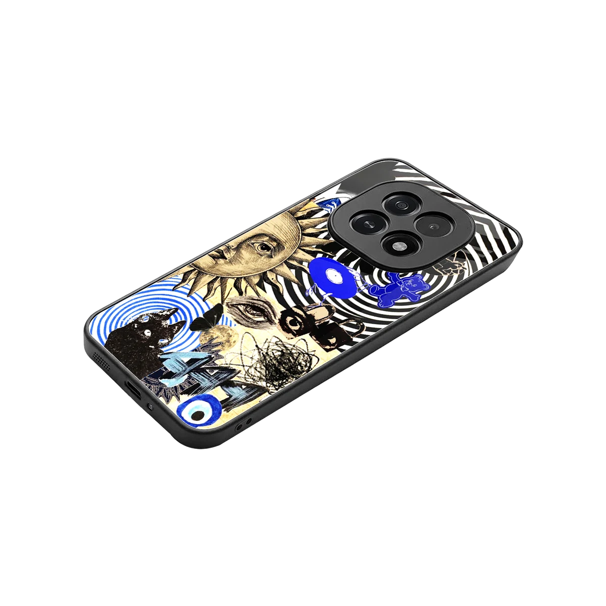 Psychedelic Vibes stylish phone case for oppo f29 5g | glossy glass and slim fit
