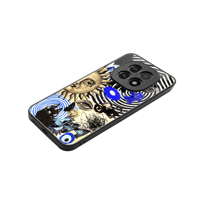 Psychedelic Vibes stylish phone case for oppo f29 5g | glossy glass and slim fit