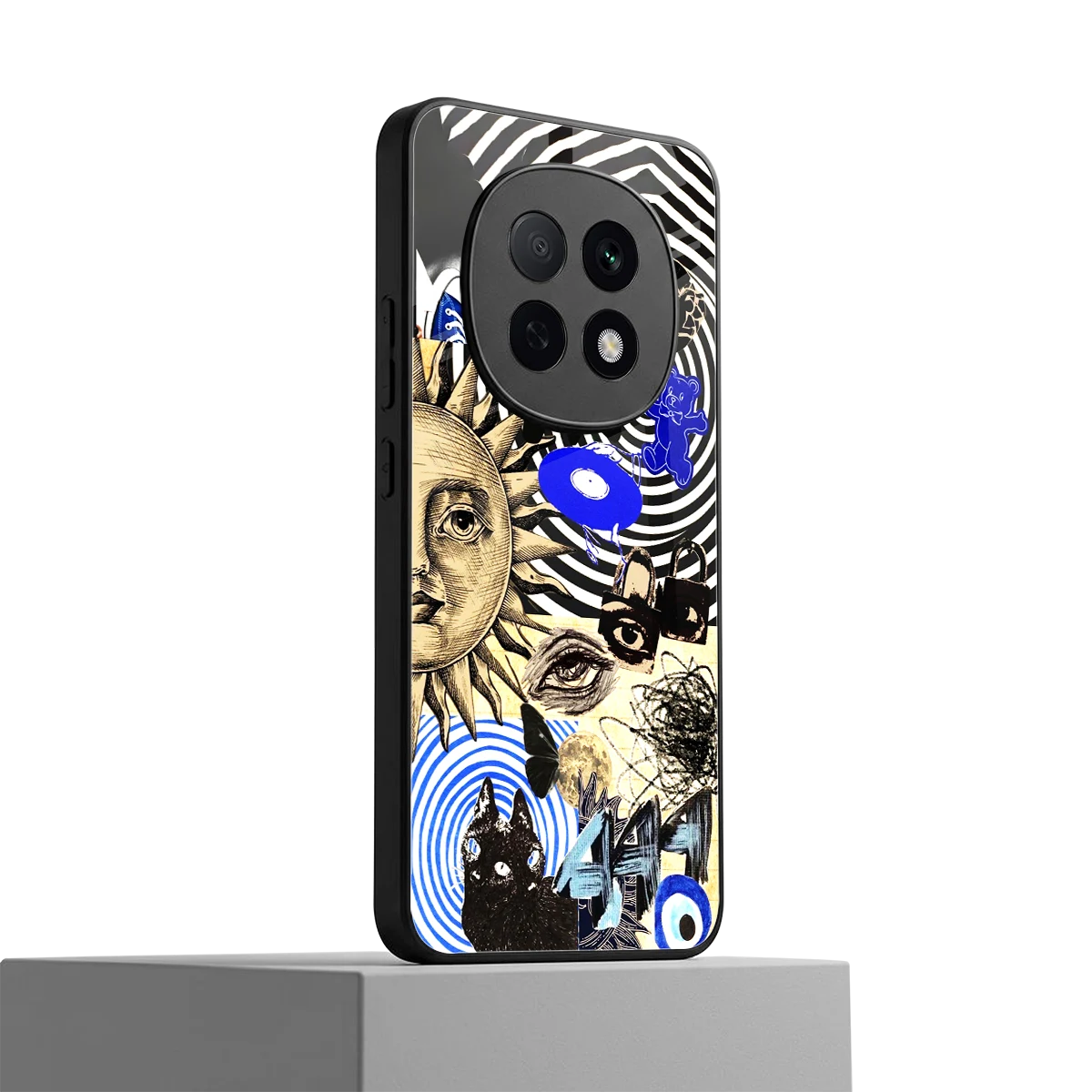 Psychedelic Vibes oppo f29 pro 5g mobile cover | shockproof glass phone case