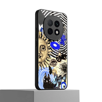 Psychedelic Vibes oppo f29 pro 5g mobile cover | shockproof glass phone case