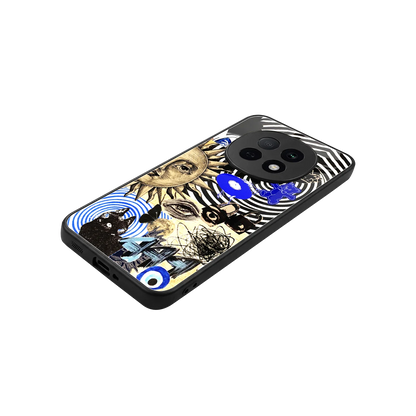 Psychedelic Vibes stylish phone case for oppo f29 pro 5g | glossy glass and slim fit