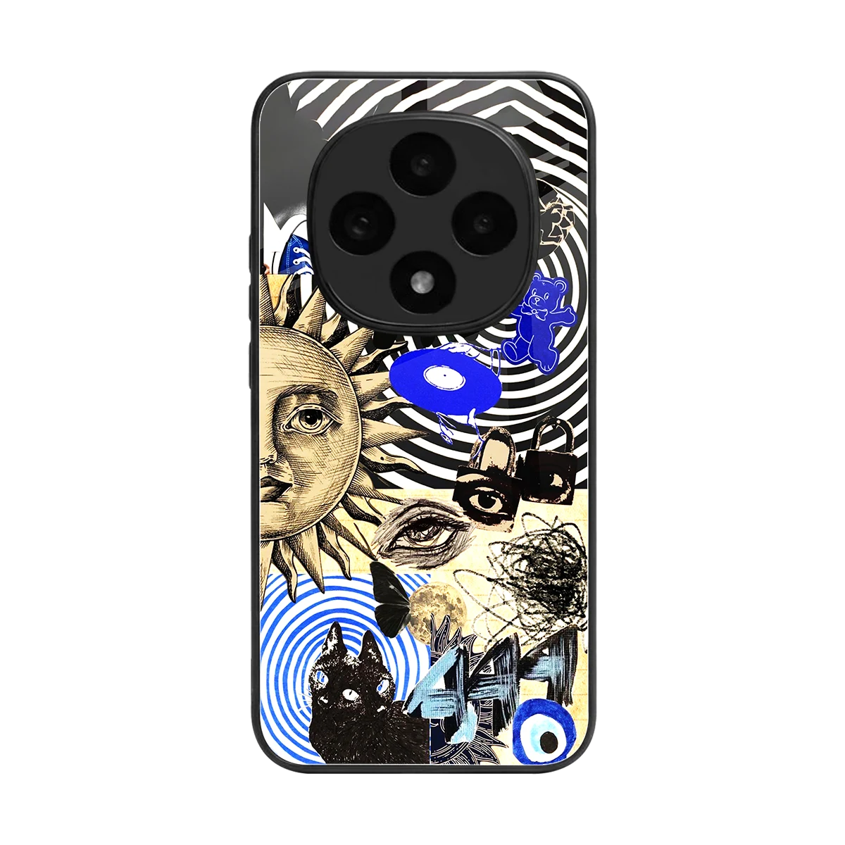 Psychedelic Vibes back phone cover | glass case for oppo f31 pro 5g