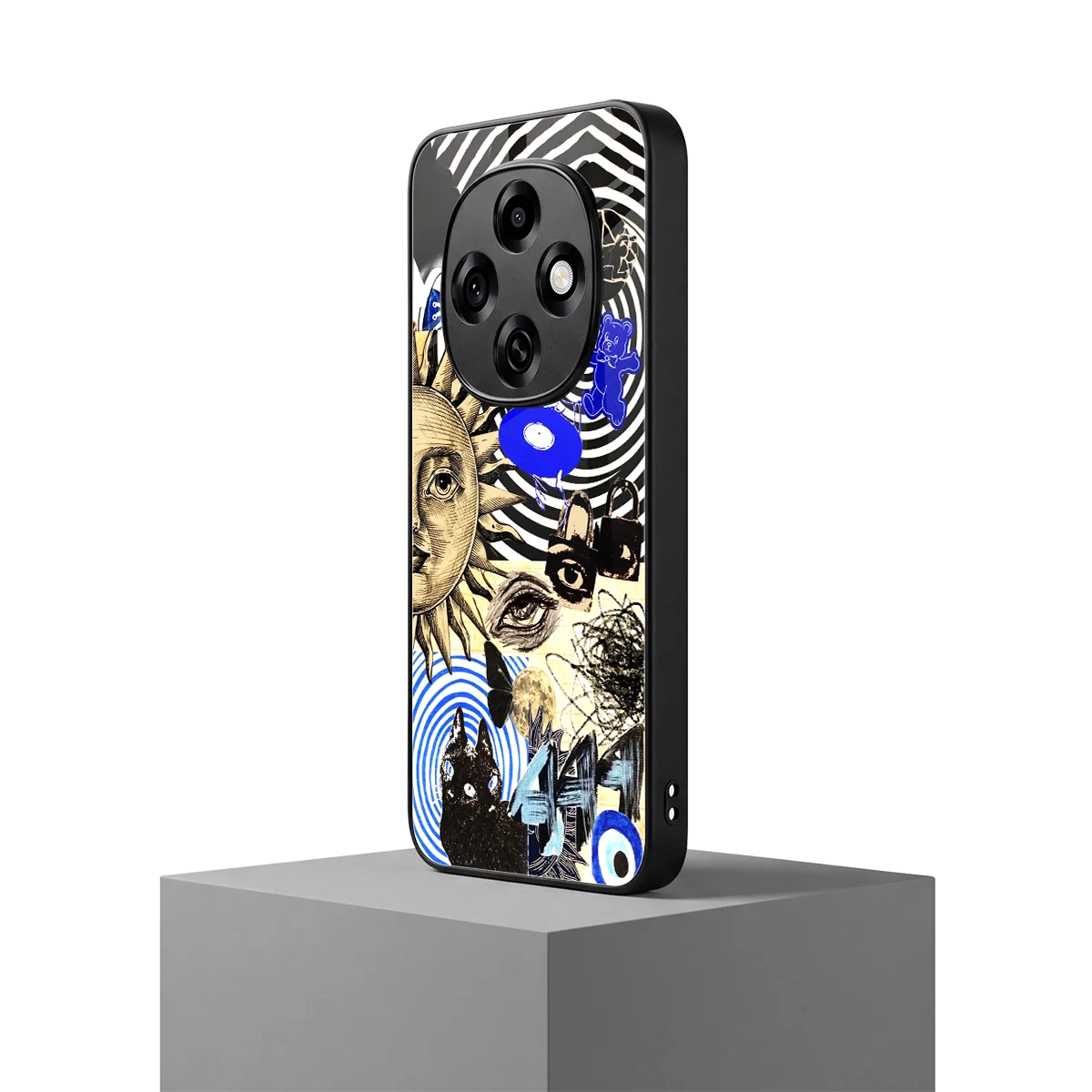 Psychedelic Vibes oppo f31 pro 5g mobile cover | shockproof glass phone case