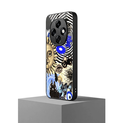Psychedelic Vibes oppo f31 pro 5g mobile cover | shockproof glass phone case