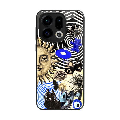 Psychedelic Vibes back phone cover | glass case for oppo find x9