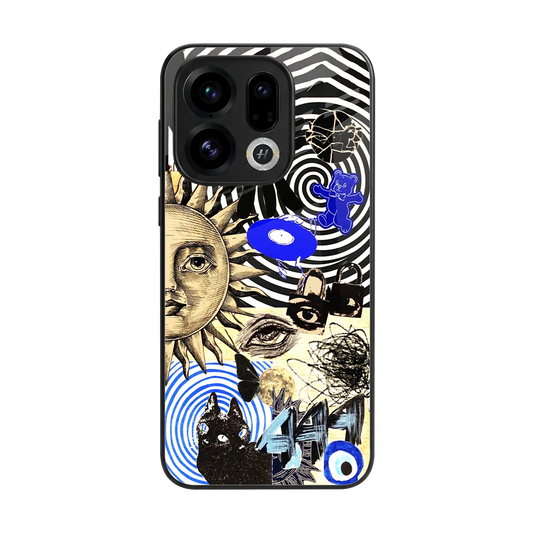Psychedelic Vibes back phone cover | glass case for oppo find x9