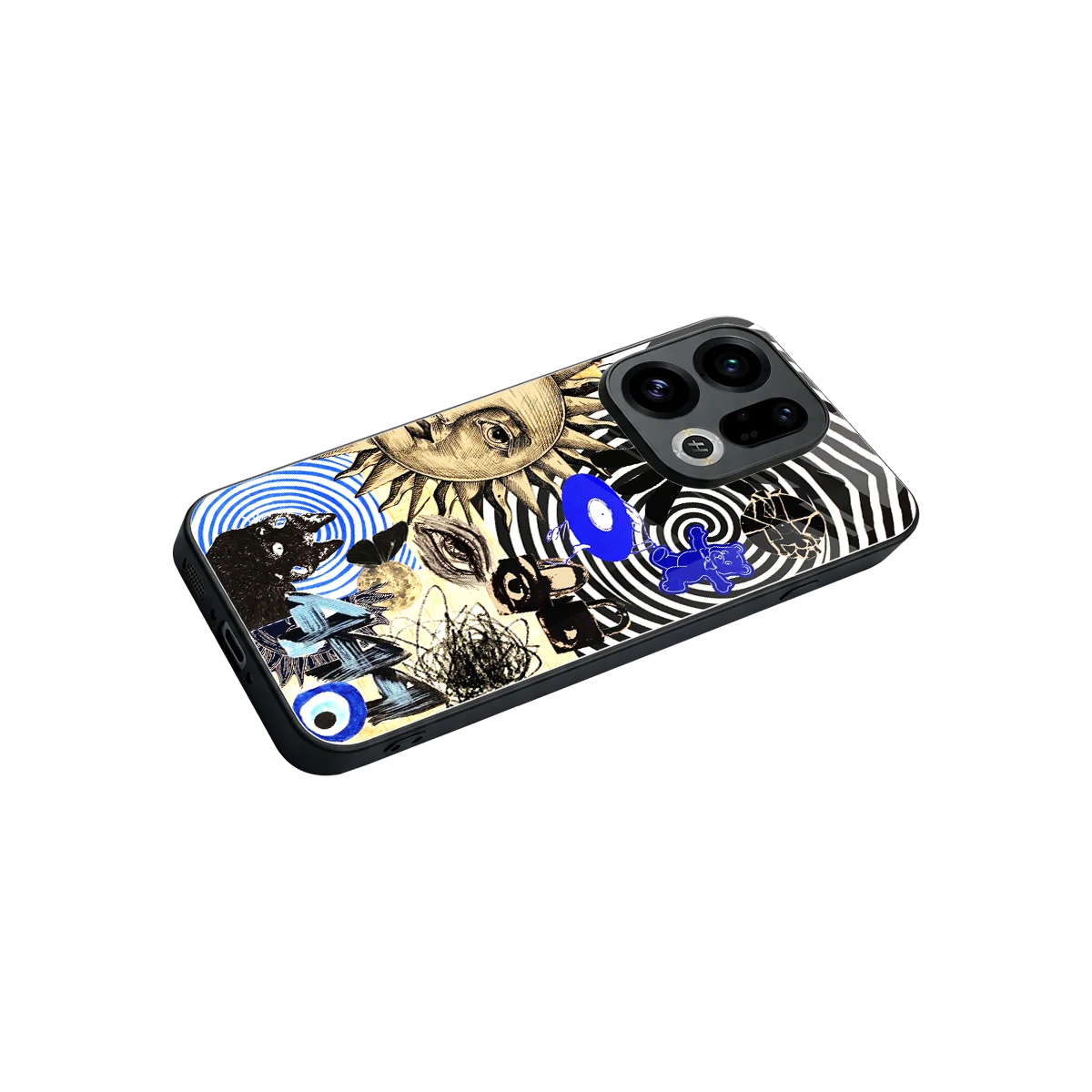 Psychedelic Vibes stylish phone case for oppo find x9 | glossy glass and slim fit