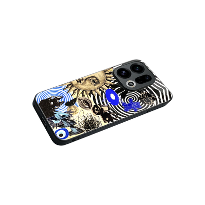 Psychedelic Vibes stylish phone case for oppo find x9 | glossy glass and slim fit