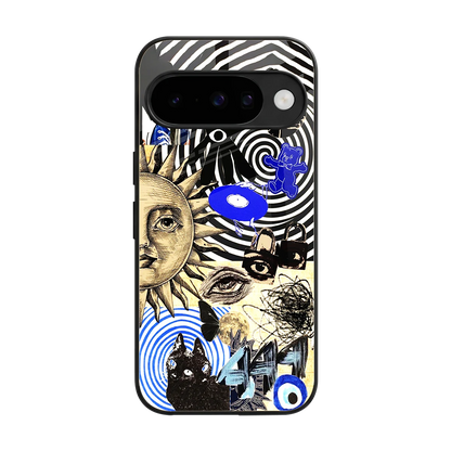 Psychedelic Vibes back phone cover | glass case for google pixel 10
