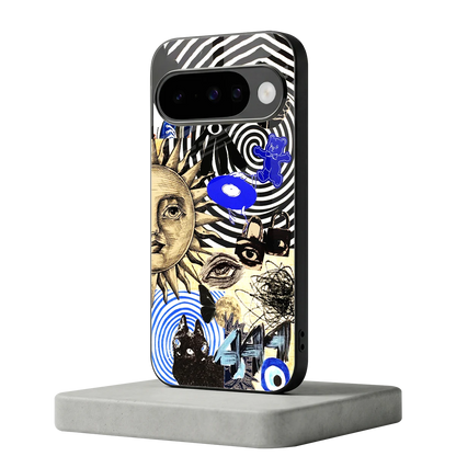 Psychedelic Vibes google pixel 10 mobile cover | shockproof glass phone case