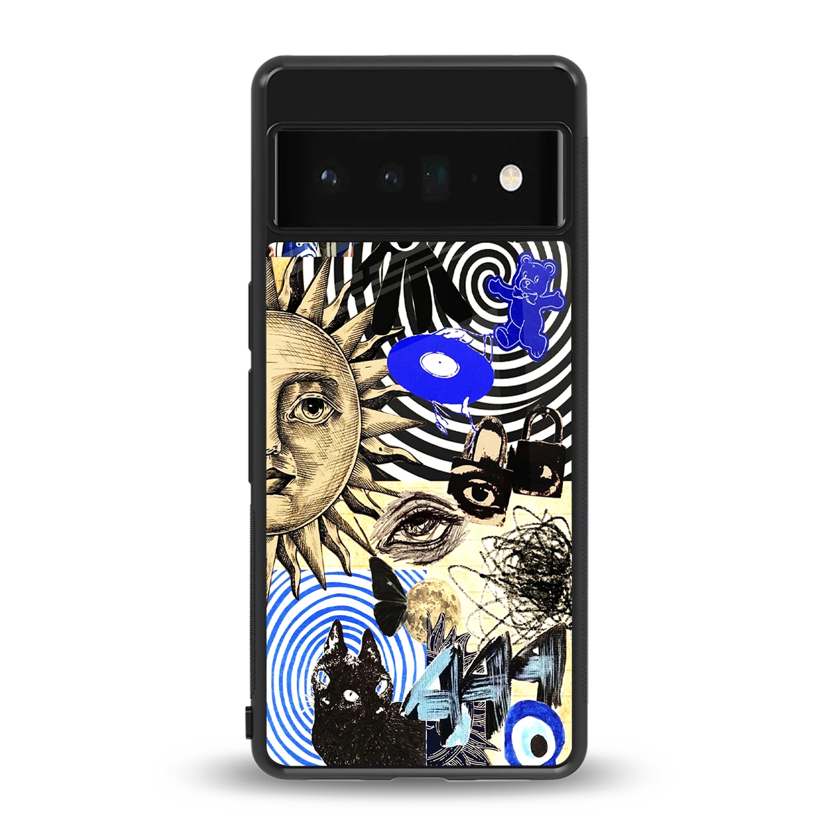 Psychedelic Vibes back phone cover | glass case for google pixel 6 pro