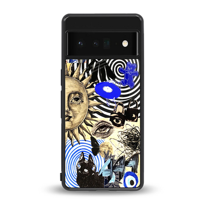 Psychedelic Vibes back phone cover | glass case for google pixel 6 pro