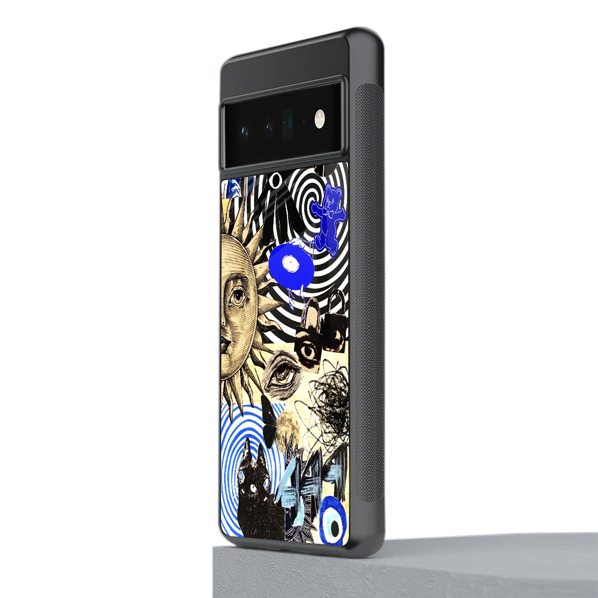 Psychedelic Vibes stylish phone case for google pixel 6 pro | glossy glass and slim fit