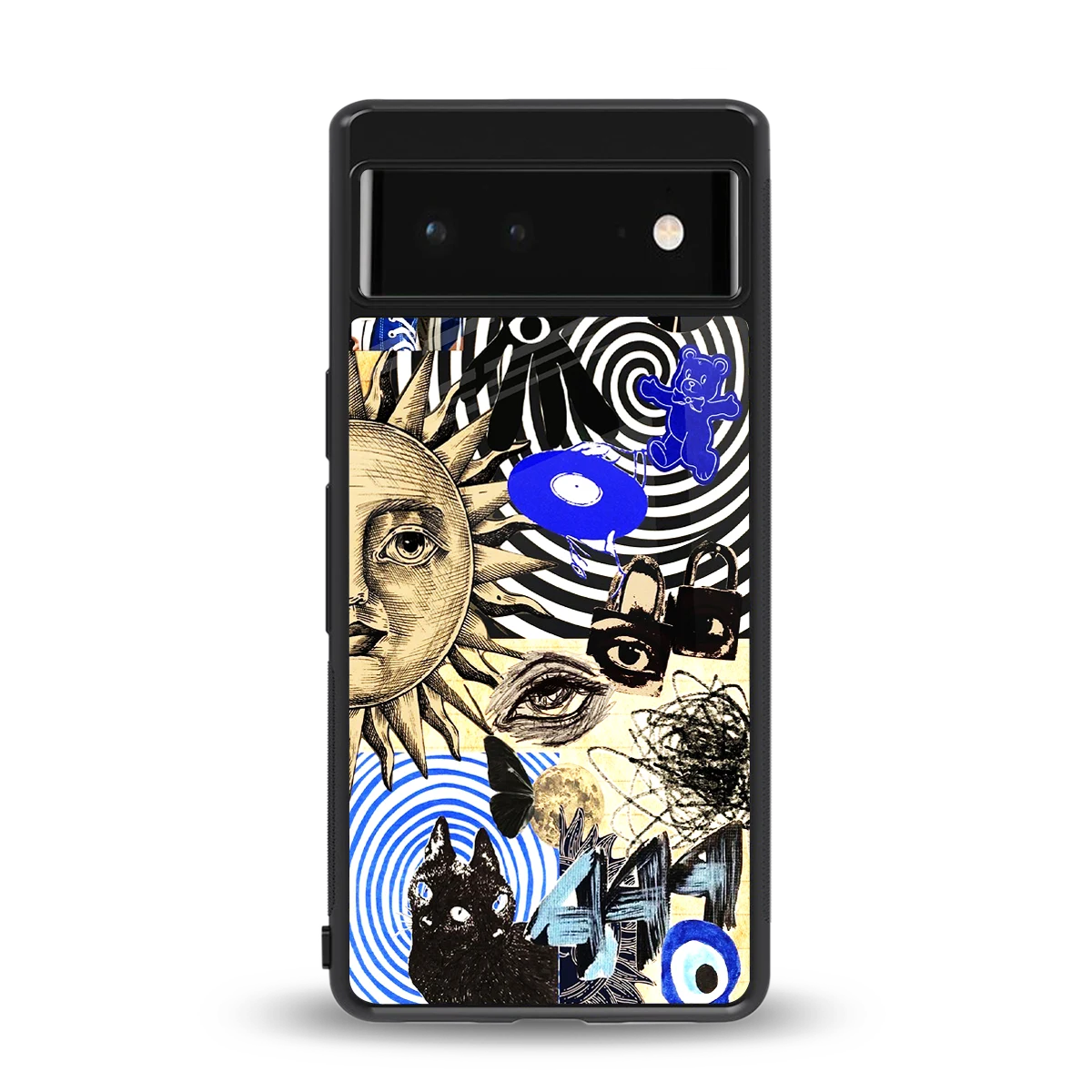 Psychedelic Vibes back phone cover | glass case for google pixel 6a
