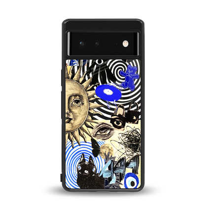 Psychedelic Vibes back phone cover | glass case for google pixel 6a