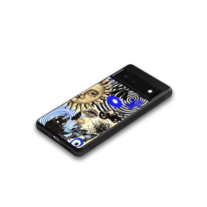 Psychedelic Vibes google pixel 6 mobile cover | shockproof glass phone case