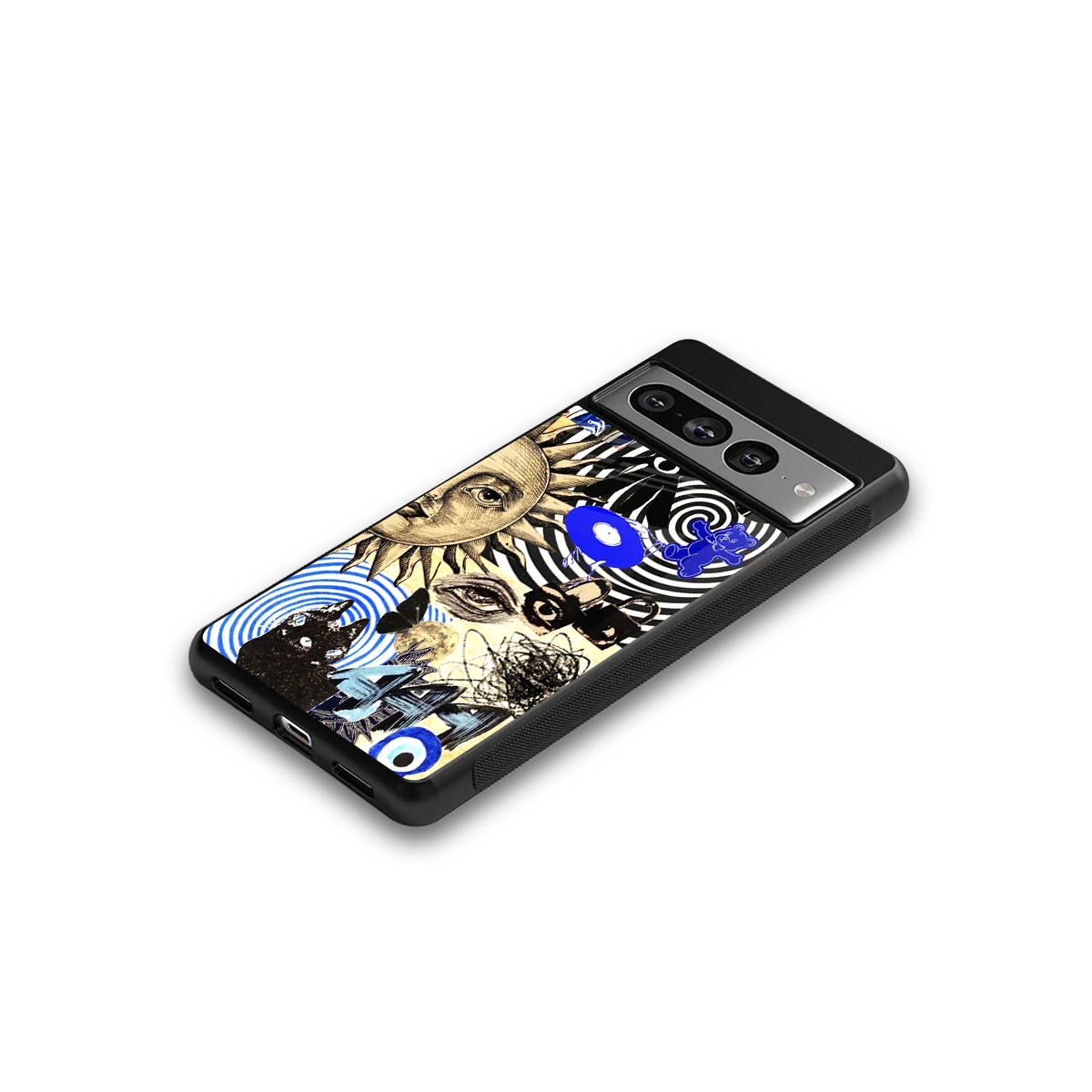 Psychedelic Vibes google pixel 7 pro mobile cover | shockproof glass phone case