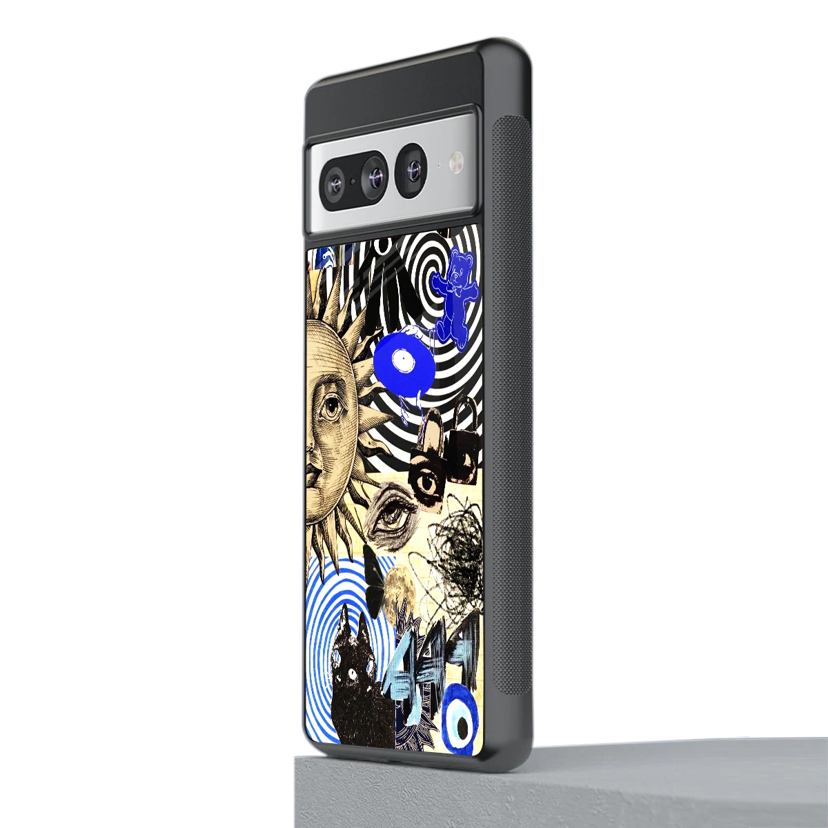 Psychedelic Vibes stylish phone case for google pixel 7 pro | glossy glass and slim fit