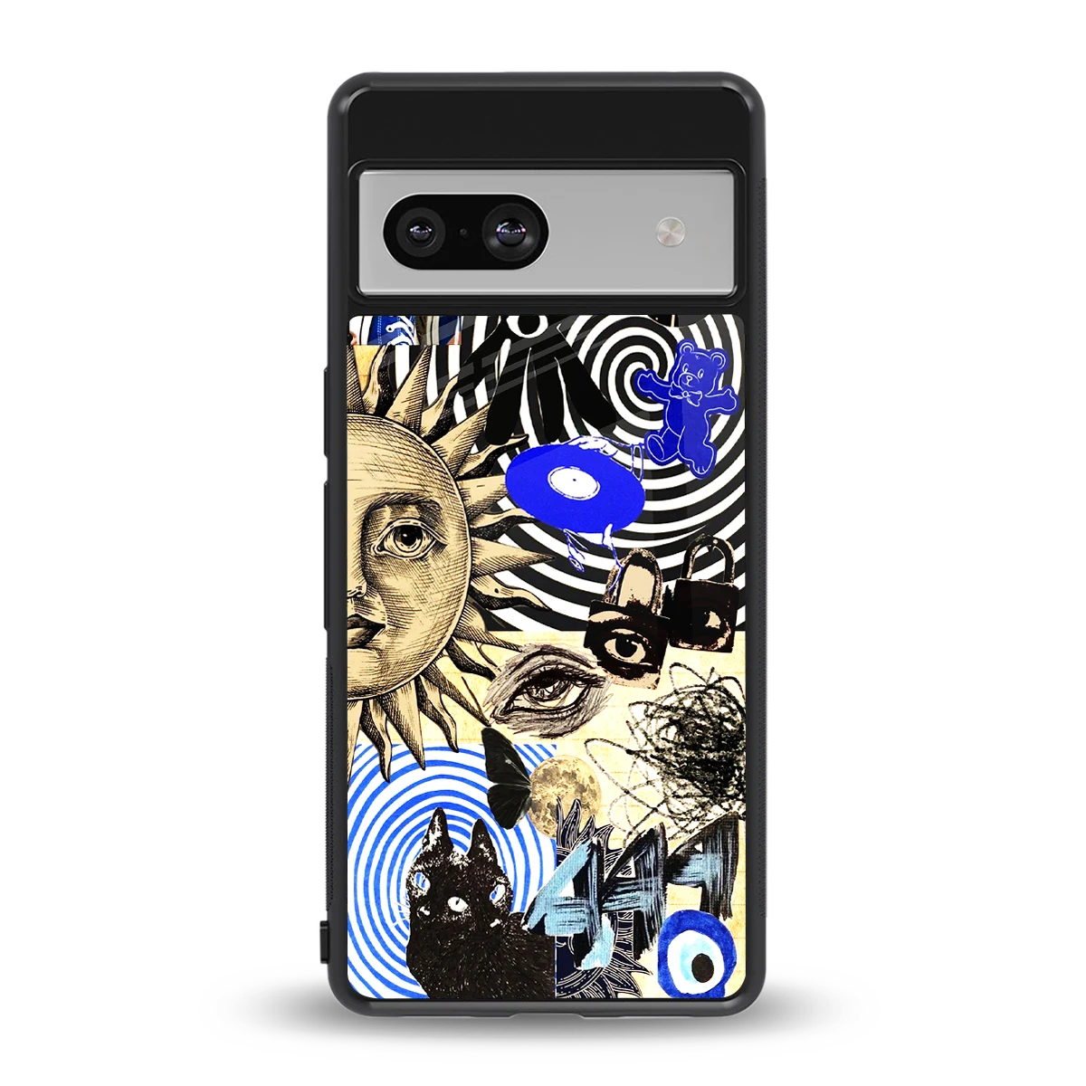 Psychedelic Vibes back phone cover | glass case for google pixel 7