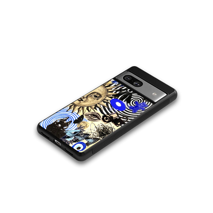 Psychedelic Vibes google pixel 7 mobile cover | shockproof glass phone case
