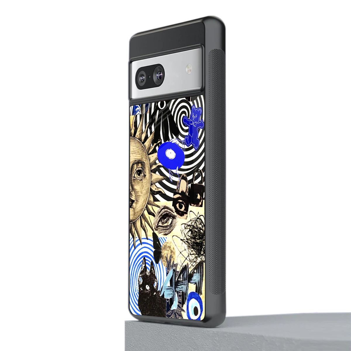 Psychedelic Vibes stylish phone case for google pixel 7 | glossy glass and slim fit