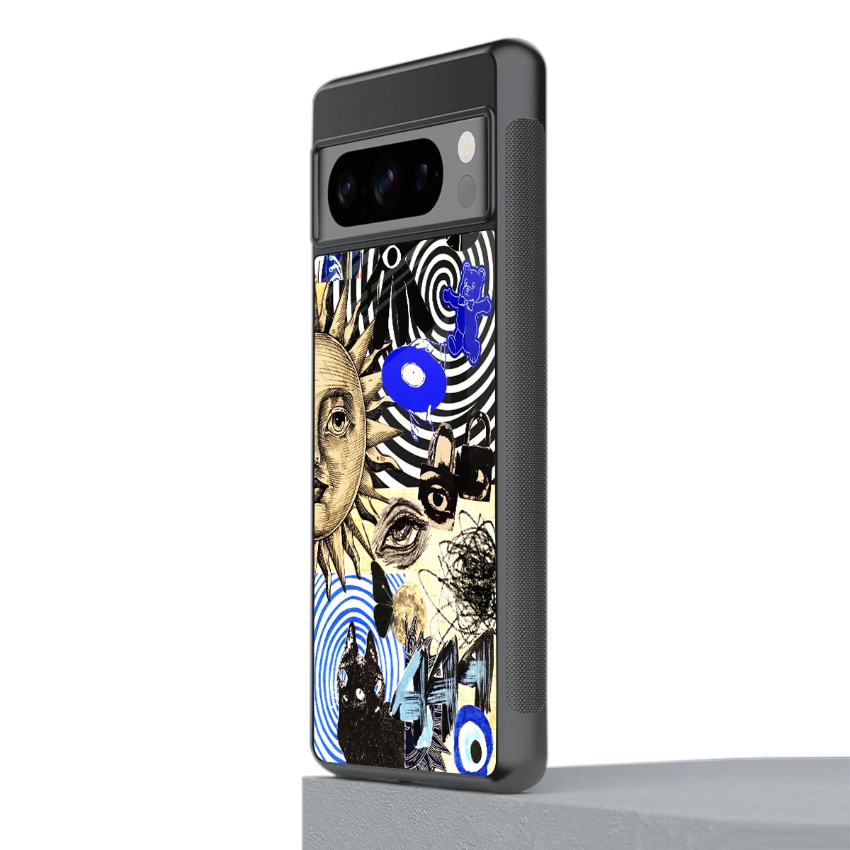 Psychedelic Vibes stylish phone case for google pixel 8 pro | glossy glass and slim fit