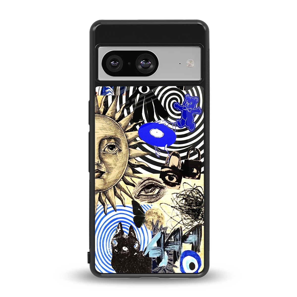 Psychedelic Vibes back phone cover | glass case for google pixel 8