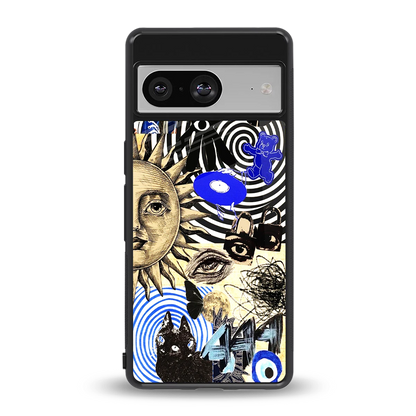 Psychedelic Vibes back phone cover | glass case for google pixel 8