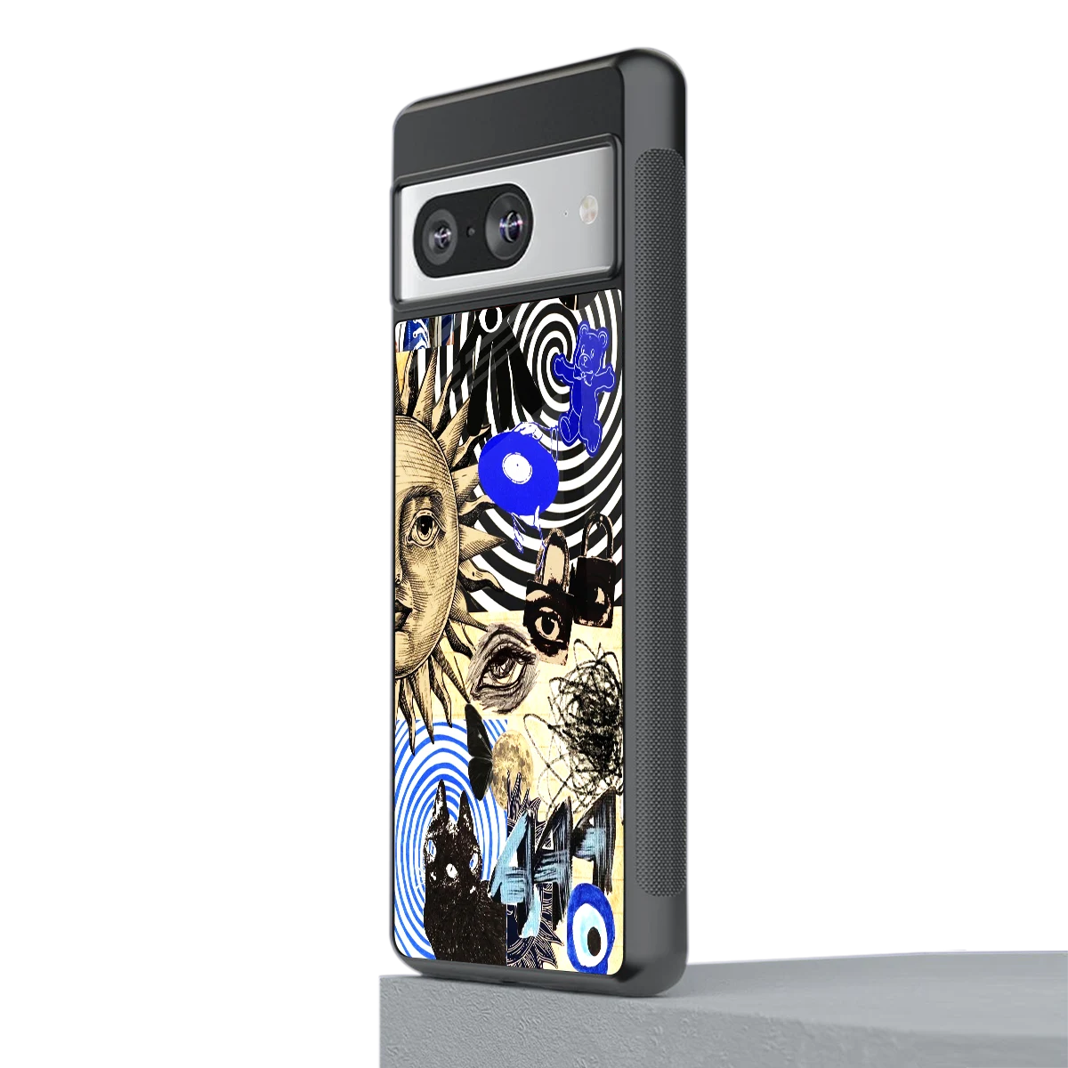 Psychedelic Vibes stylish phone case for google pixel 8 | glossy glass and slim fit
