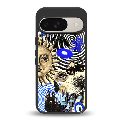 Psychedelic Vibes back phone cover | glass case for google pixel 9