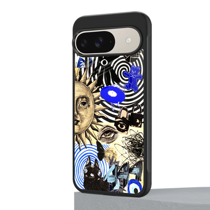 Psychedelic Vibes google pixel 9 mobile cover | shockproof glass phone case
