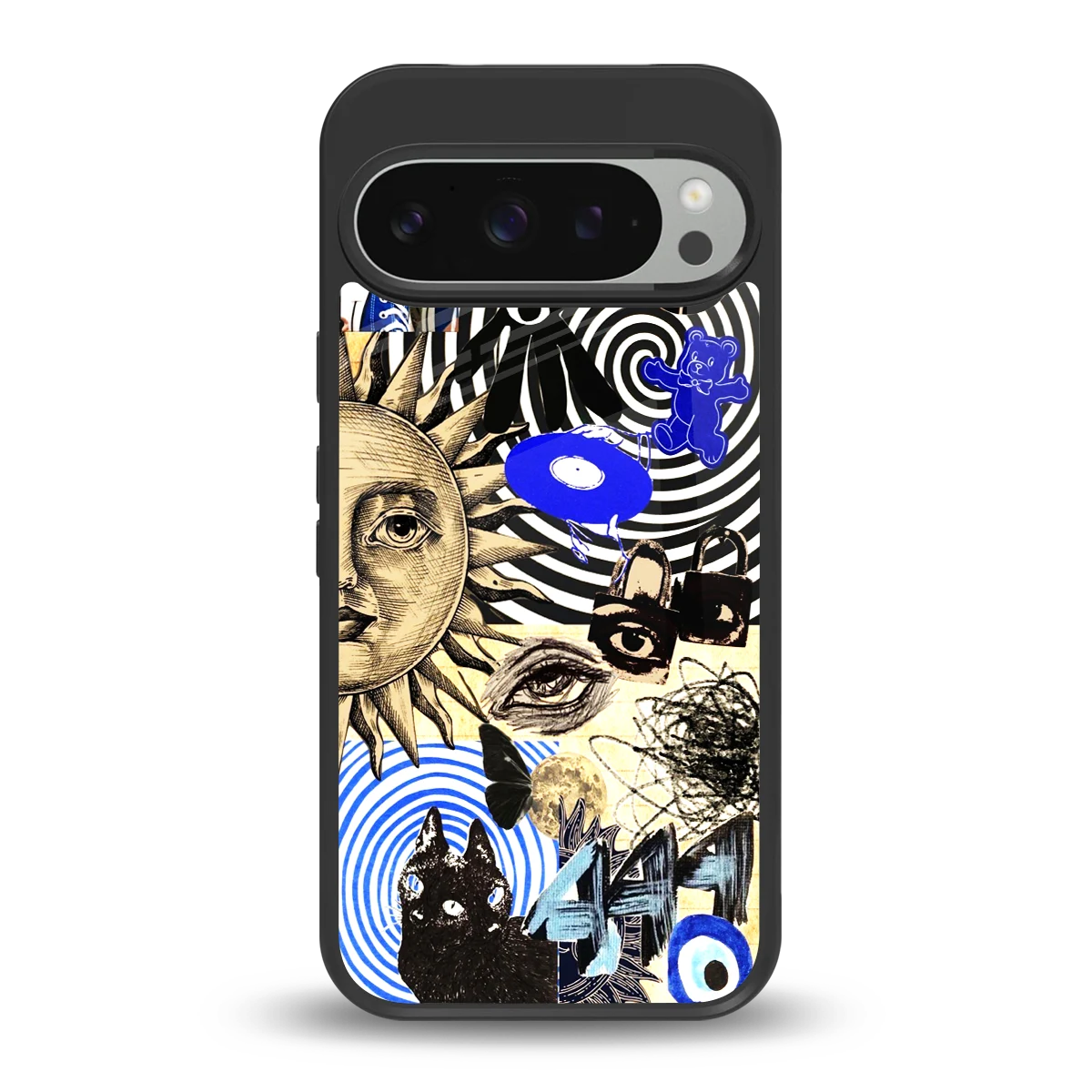 Psychedelic Vibes back phone cover | glass case for google pixel 9 pro