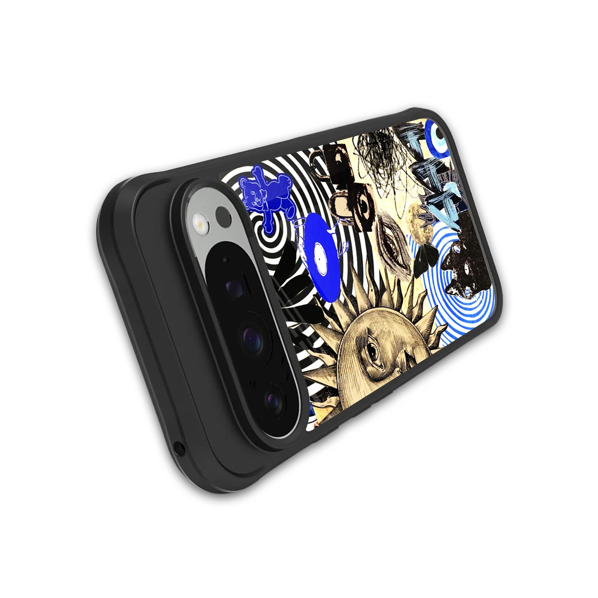 Psychedelic Vibes stylish phone case for google pixel 9 pro xl | glossy glass and slim fit