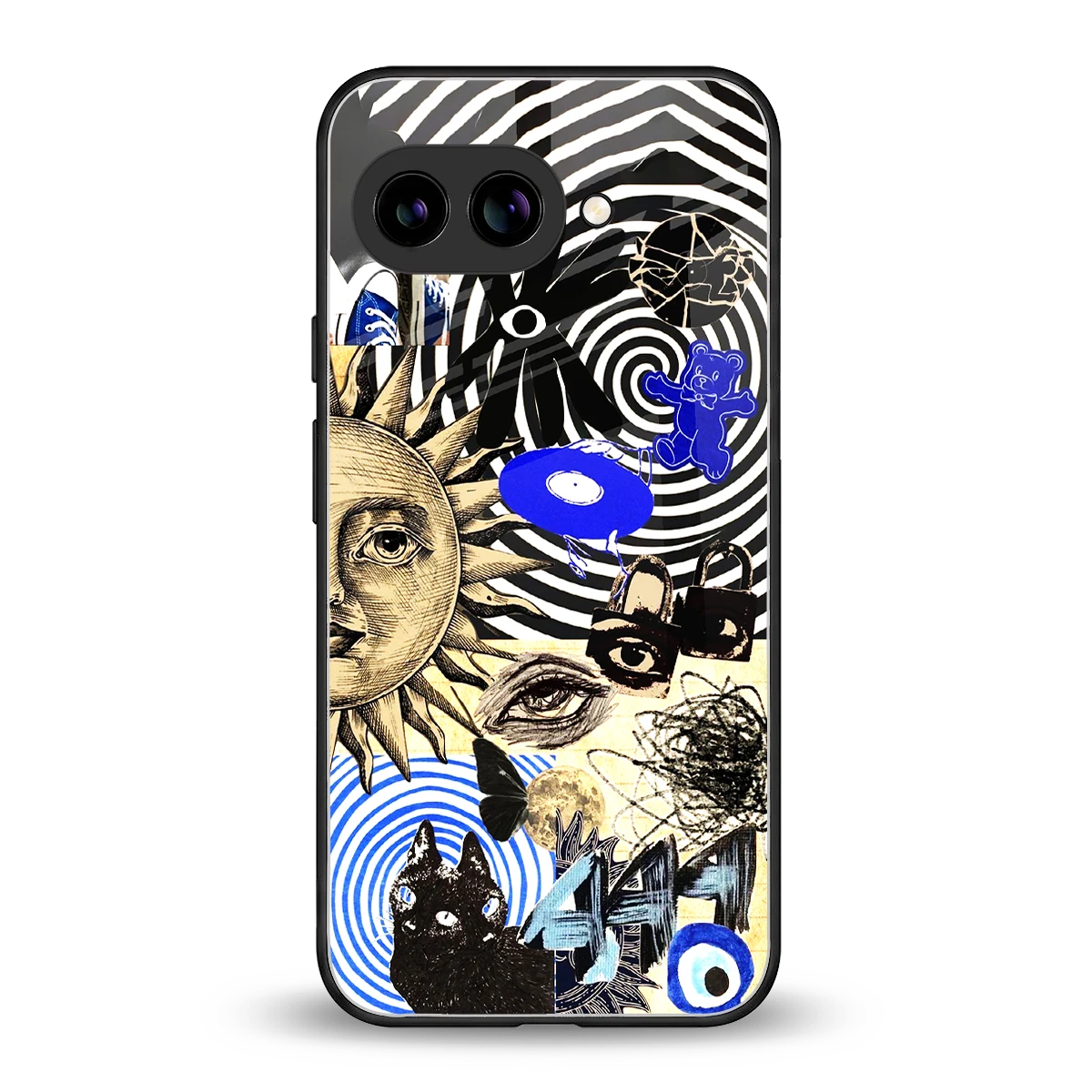 Psychedelic Vibes back phone cover | glass case for google pixel 10a