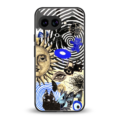Psychedelic Vibes back phone cover | glass case for google pixel 10a