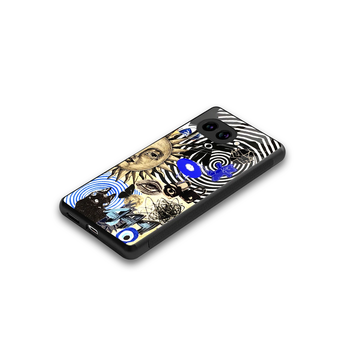 Psychedelic Vibes stylish phone case for google pixel 10a | glossy glass and slim fit