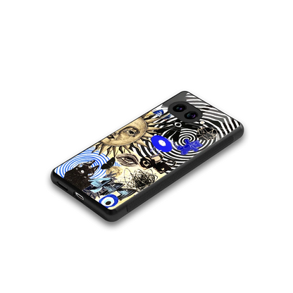 Psychedelic Vibes stylish phone case for google pixel 10a | glossy glass and slim fit