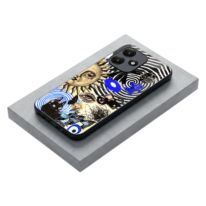 Psychedelic Vibes stylish phone case for redmi 12 5g | glossy glass and slim fit