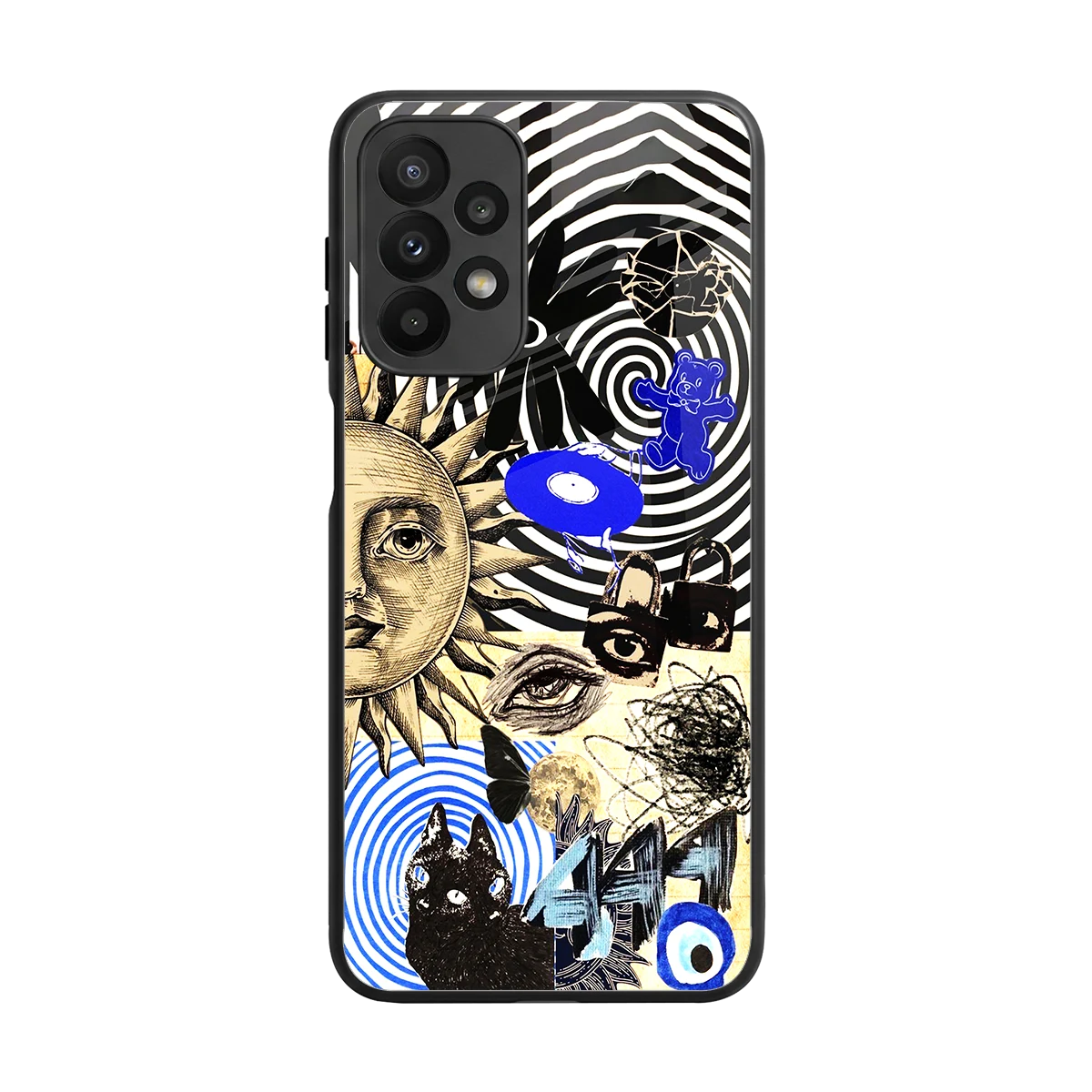Psychedelic Vibes back phone cover | glass case for samsung galaxy a23
