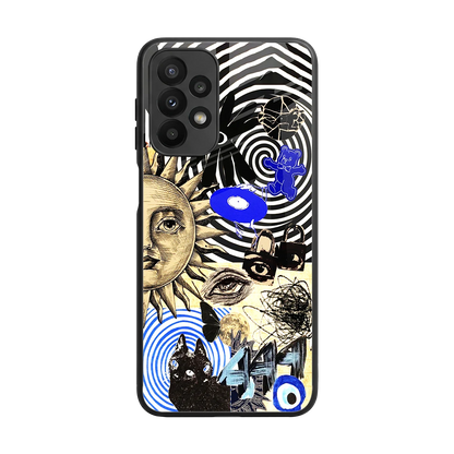 Psychedelic Vibes back phone cover | glass case for samsung galaxy a23
