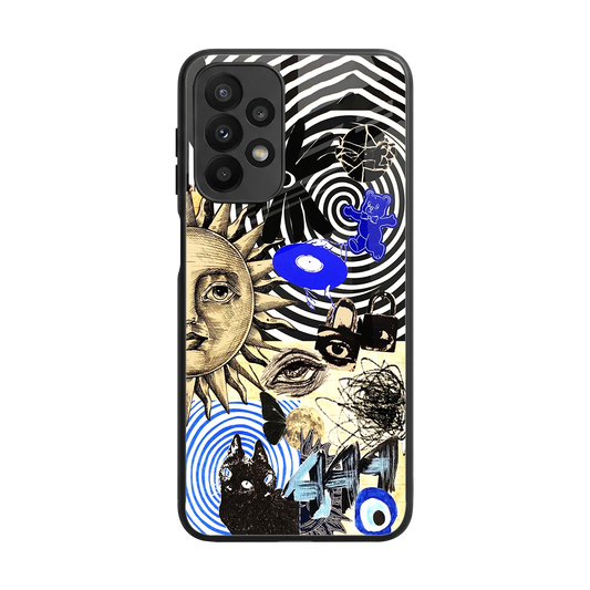 Psychedelic Vibes back phone cover | glass case for samsung galaxy a23