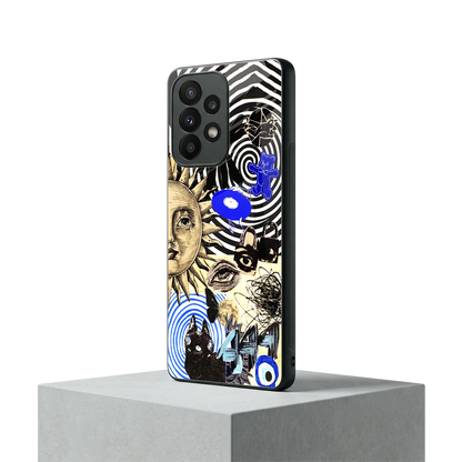 Psychedelic Vibes samsung galaxy a23 mobile cover | shockproof glass phone case
