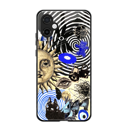 Psychedelic Vibes back phone cover | glass case for samsung galaxy a06 5g