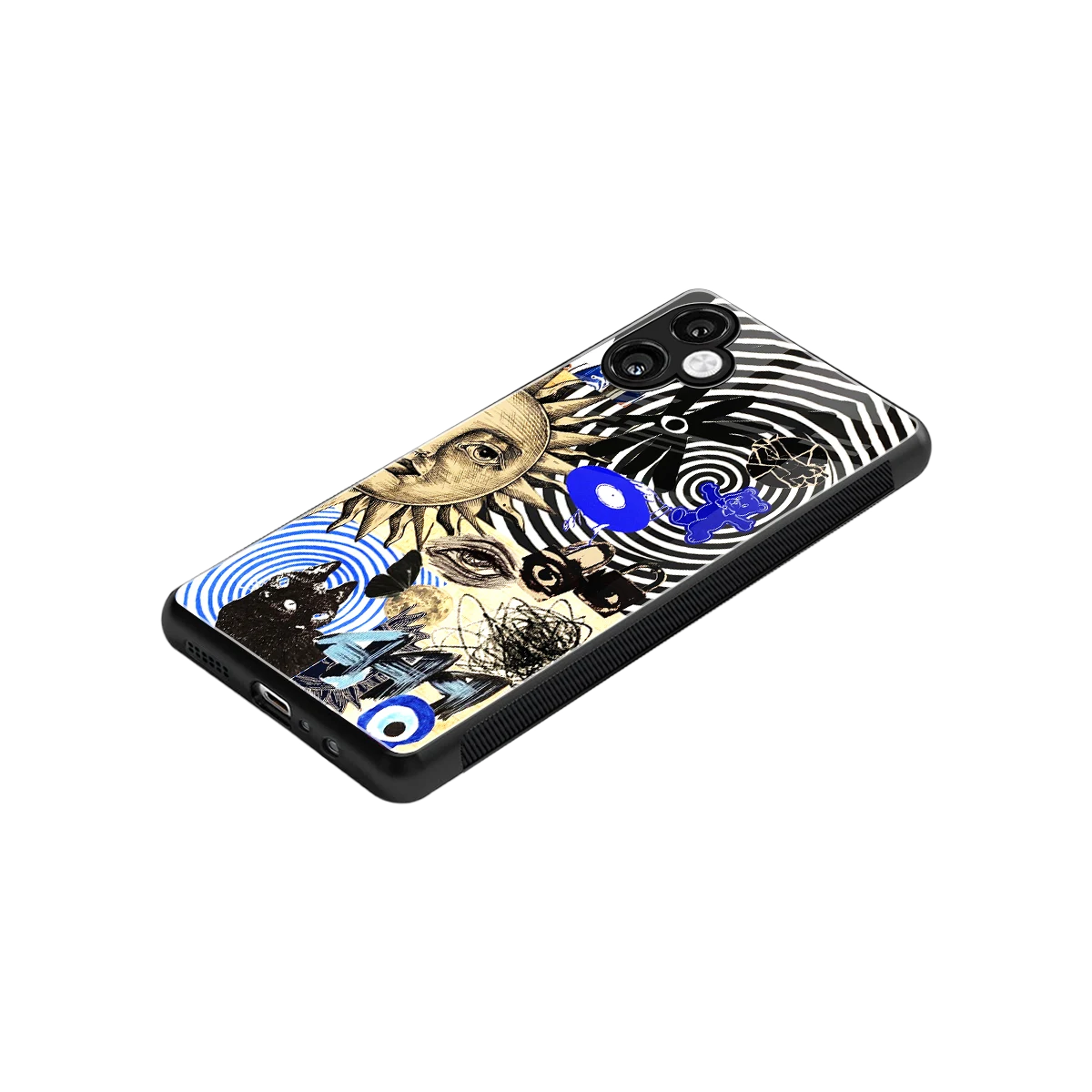Psychedelic Vibes stylish phone case for samsung galaxy a06 5g | glossy glass and slim fit