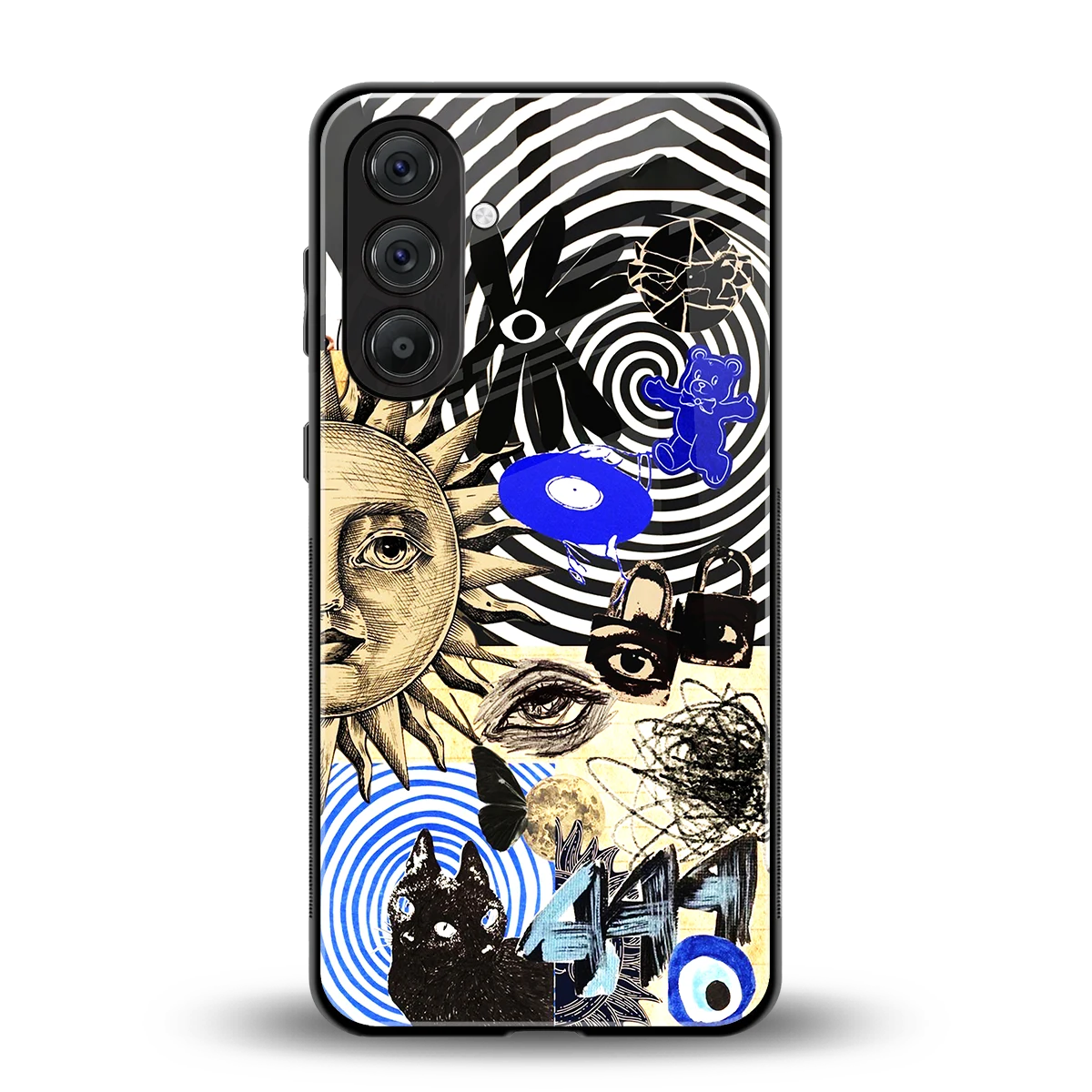 Psychedelic Vibes back phone cover | glass case for samsung galaxy a14 5g